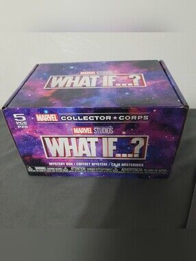 NWOT. Marvel Studios What If...? Mystery Collectors Corp Box With Content.